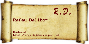Rafay Dalibor névjegykártya